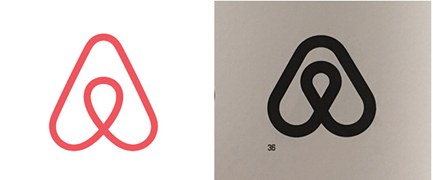 Airbnb Logo Example of Inspiration or Copycat of Original dating 1988